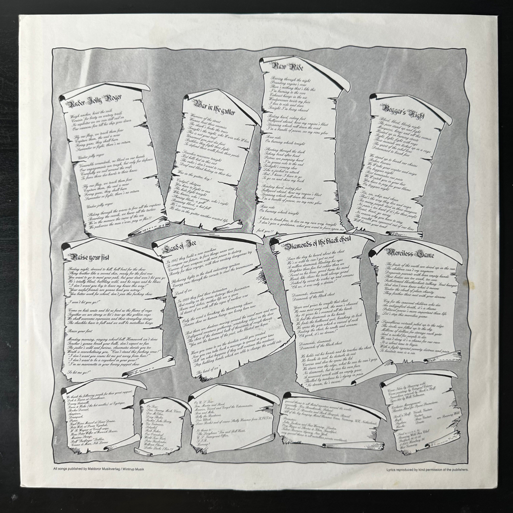 Running Wild ‎– Under Jolly Roger (Германия 1987г.)