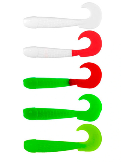 Твистер несъедобный Helios Long Hybrid 3,55"/9,0 см MIX 100шт. (HS-15-031-N)