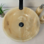 Раковина из оникса Bowl Yellow BO-66077 40*40*15 из натурального камня