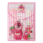 Ручка гелевая, пиши-стирай, Basir, синие чернила, серия "МИШКА", корпус с рисунком, 12 шт