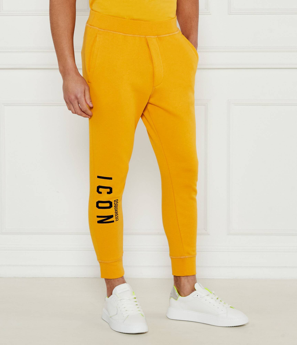Джогеры ICON SKI Dsquared2 - горчичный(S79KA0045 D25015)