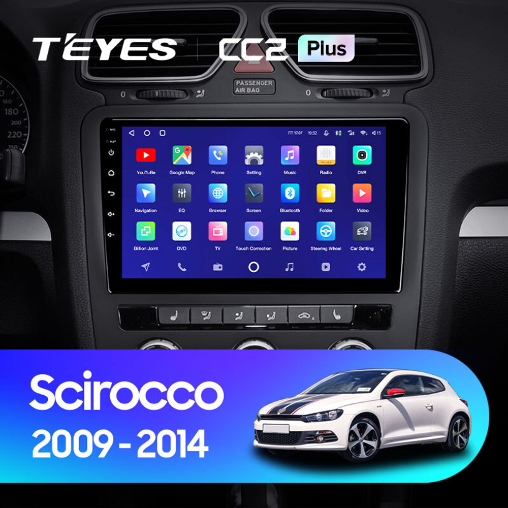 Teyes CC2 Plus 9"для Volkswagen Scirocco  2009-2014