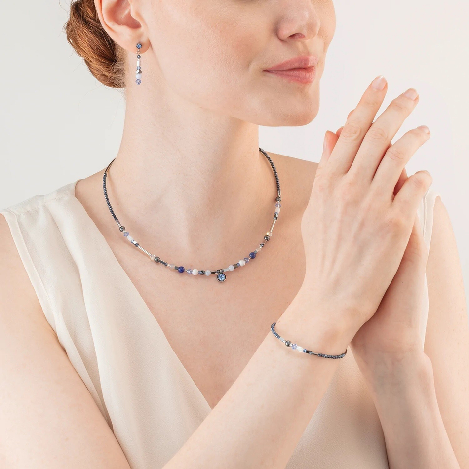Колье Coeur de Lion Blue 4543/10-0700