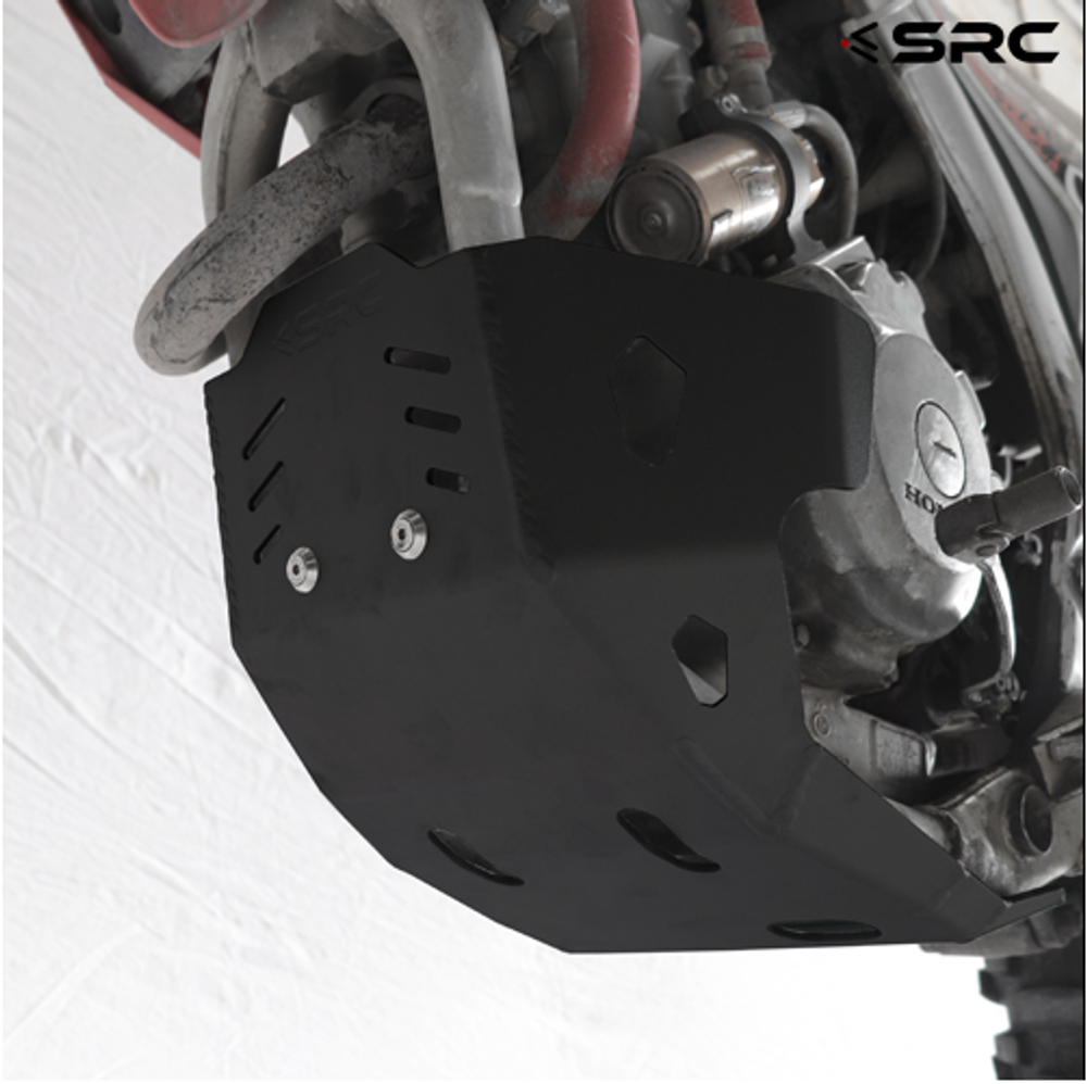 Skid Plate for Honda CRF250L-M (2012-2020). Aluminium, SRC Black