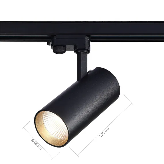 ST661.436.40 Св-к трек. Черный LED 1*40W 3000K 3 200Lm Ra>90 38° IP20 L190xW85xH265 165-265V ТРЭЙС