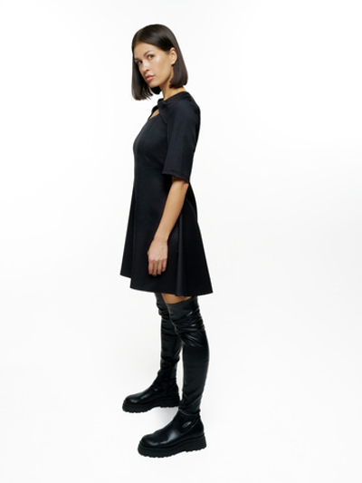 Merino wool blend dress