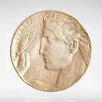 Italy 20 Centesimi 1921 R "Liberty in Flight - Ear of Wheat", VF