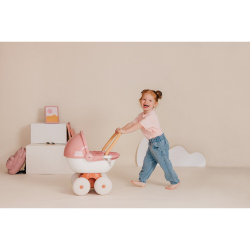 Smoby Baby Nurse - глубокая тележка с пластиковым навесом Для куклы 42 см 220395
