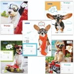 Тетрадь 24л. А5 клетка Brauberg MY BEST FRIEND обложка мелованный картон (9/18)