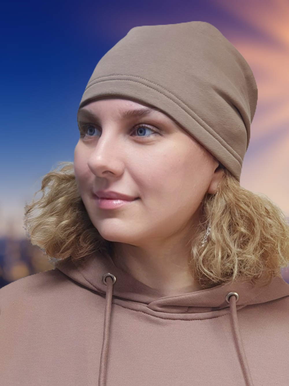 Шапка МИШЕЛЬ хлопковая утепленная