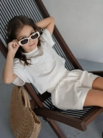 Летний костюм для девочки с шортами