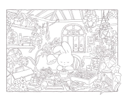 [Vol.4] Rabbit's Fairy Tale Fantasy. Coloring Book