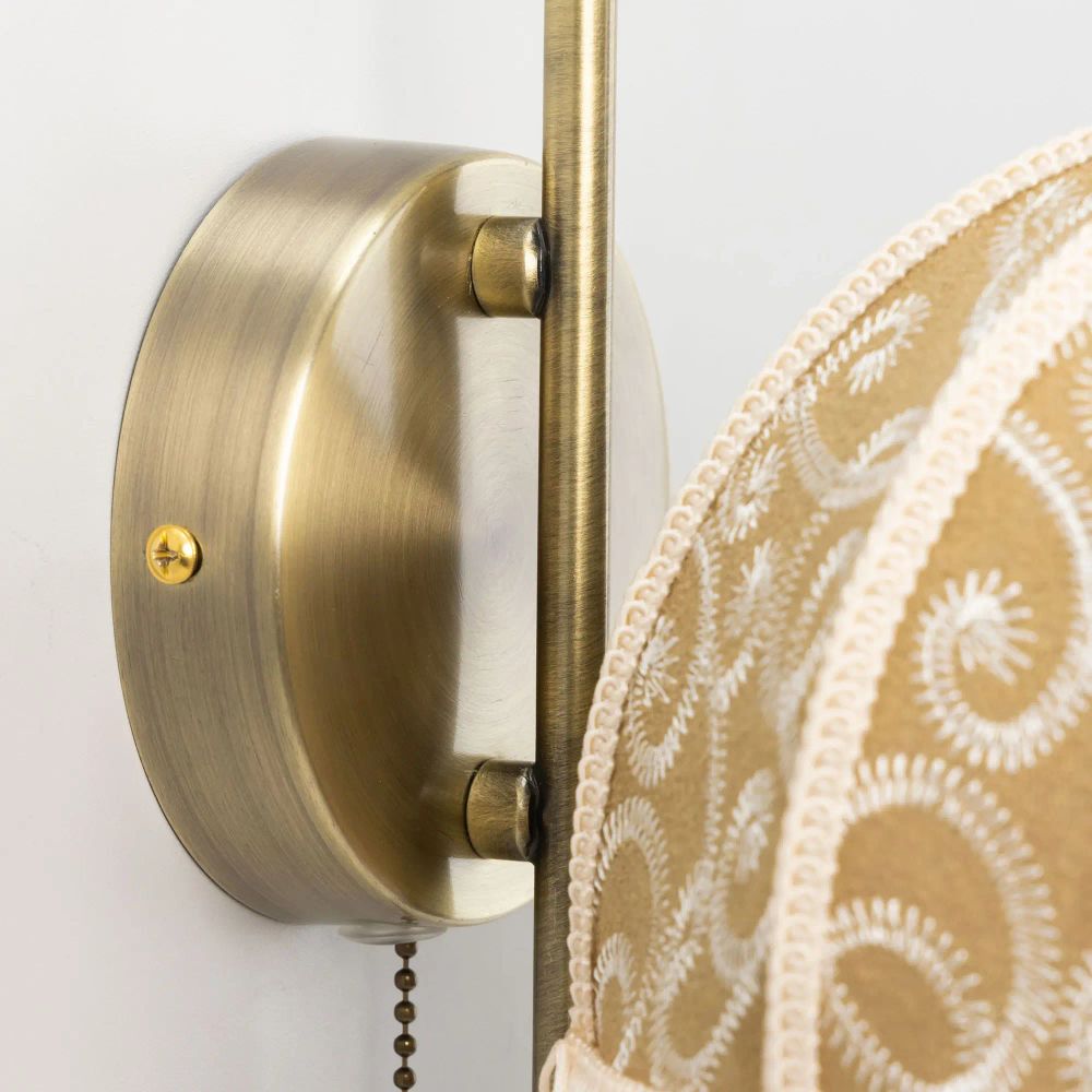 Citilux Базель CL407315 Бра с абажуром Вышивка и выключателем