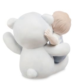 Pavone JP-48/31 Фигурка «Мальчик с мишкой» бисквит