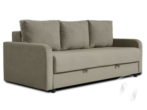 Диван прямой НЕО-1 (БД) подушки Luma 14 (серый) посадка Luma 14 (серый)