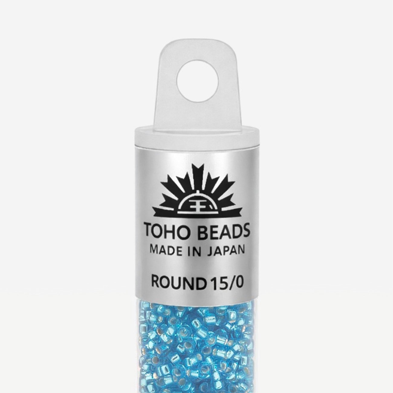Японский бисер TOHO Round 15/0 (№23B), с внутренним серебрением, прозрачный