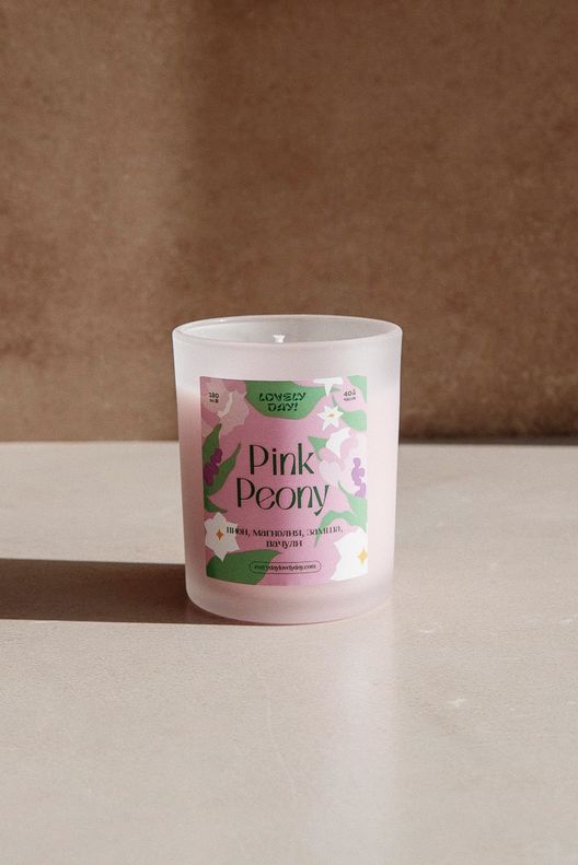 Ароматическая свеча, 180 мл, Pink Collection / Lovely day