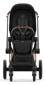 Коляска 3 в 1 Cybex Priam IV Rosegold complete и автокресло Aton B2 i-Size Volcano Black Sepia Black