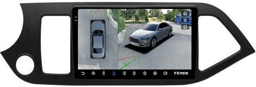 Магнитола для KIA Picanto 2 2011-2017 - Teyes CC3-2K-360 на Android 10, Быстрая, 2K QLED, CarPlay, 4G SIM-слот, 4 камеры в комплекте