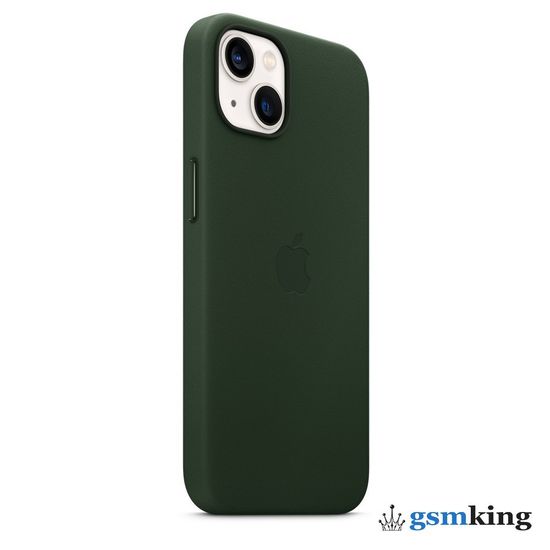 Apple Leather Case with MagSafe iPhone 13 Sequoia Green «Зелёная секвойя» MM173ZE/A