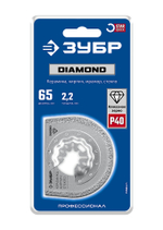 ЗУБР DIAMOND 65x2.2 мм полотно дисковое с алмазным зерном Р40: керамика, мрамор, стекло, кирпич, StarQuick (15584-65)