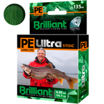 Плетеный шнур для рыбалки Brilliant Stoic Green 135m0.25 mm