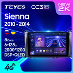 Teyes CC3 2K 9"для Toyota Sienna 2010-2014