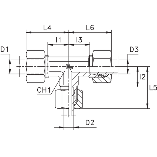 Соединение PRT DL08 06 08 (в сборе)