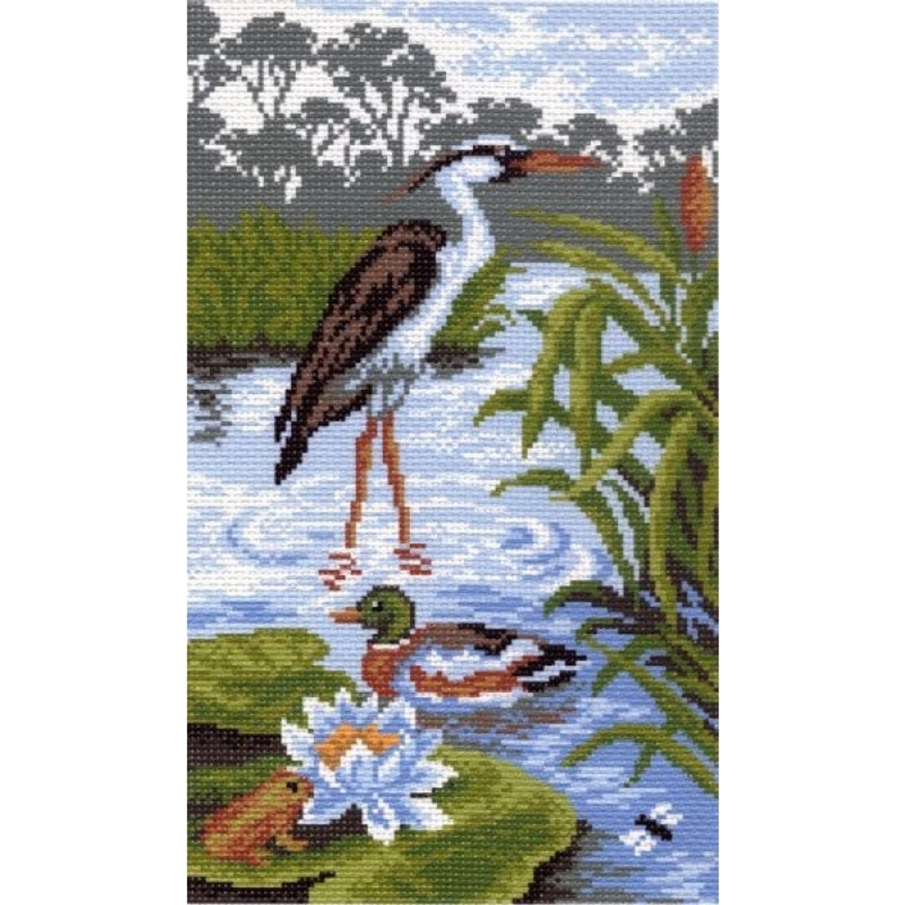 "Тихая заповедь"-0753 канва с рисунком