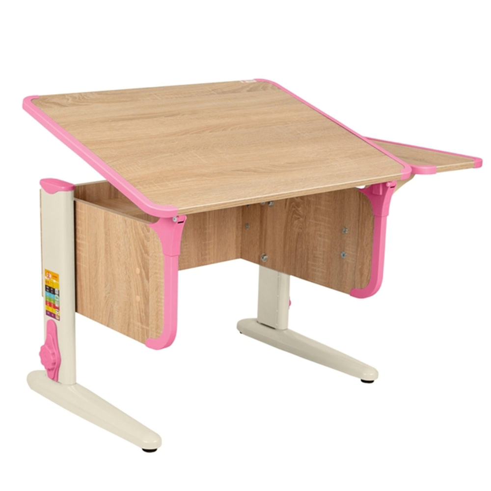 Растущая парта Дэми с боковой полкой СУТ 41-01 (1030×550 мм)