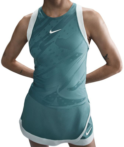 Женский топ теннисный Nike Court Slam Dri-Fit Tank - Бирюзовый