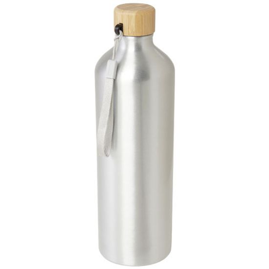 Бутылка для воды Malpeza из переработанного алюминия, сертифицированного по стандарту RCS, объемом 1000 мл