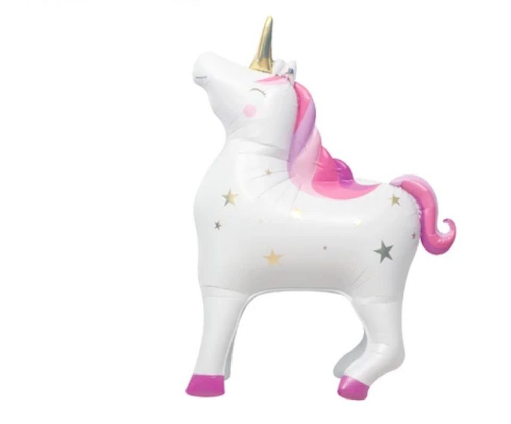 К Шар Фигура, (50&quot;/126см) ХОД 3D Единорог Розовый