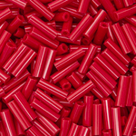 Японский бисер TOHO Bugle (стеклярус) 6mm (№45), непрозрачный глянцевый