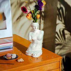 Ваза для цветов Venus, 31 см, белая