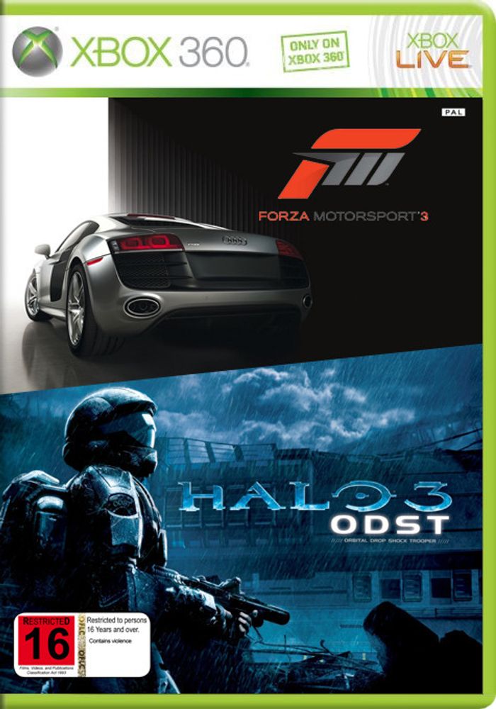 FORZA MOTORSPORT 3 / HALO 3 ODST Xbox360 Б\У