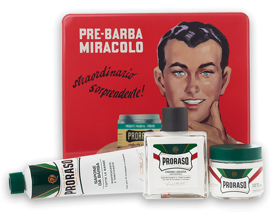 Подарочный набор для бритья Proraso Vintage Selection Gino, ментол и эвкалипт