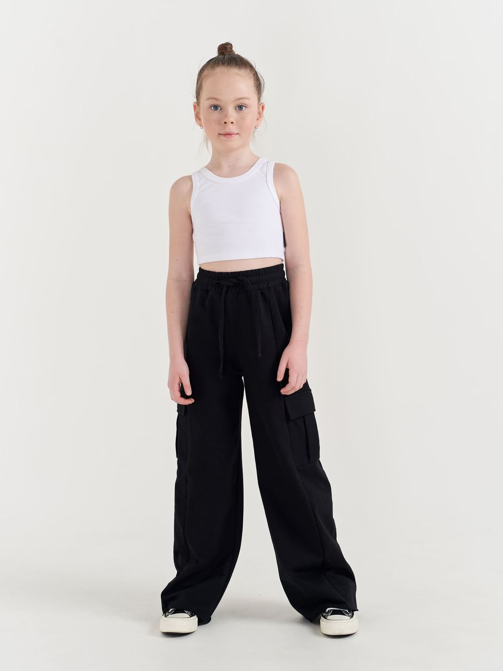 Брюки карго облегченные "Уголь" 7+