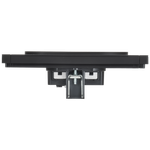 FORTE&PIANO Розетка 2-местная без заземления без защитных шторок безвинтовое крепление 10А FP126M металл черный IEK