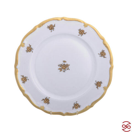Набор тарелок Queen's Crown Золотая роза 21 см (6шт)