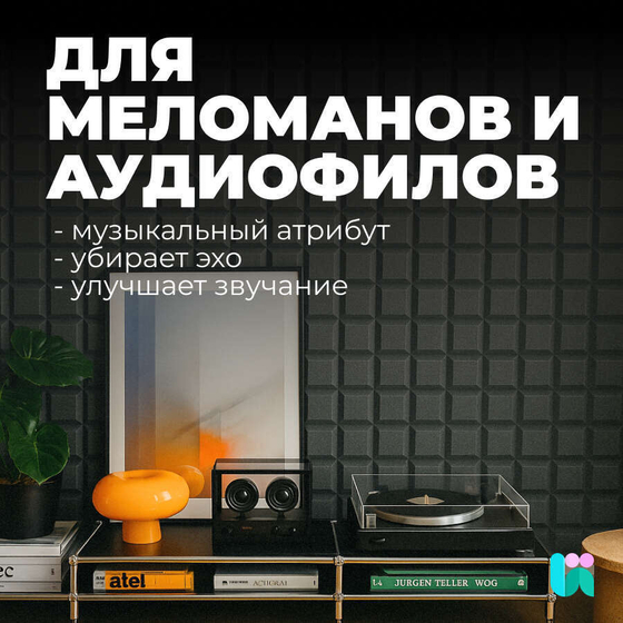 Акустический поролон, Декор, 30х1000х2000 мм