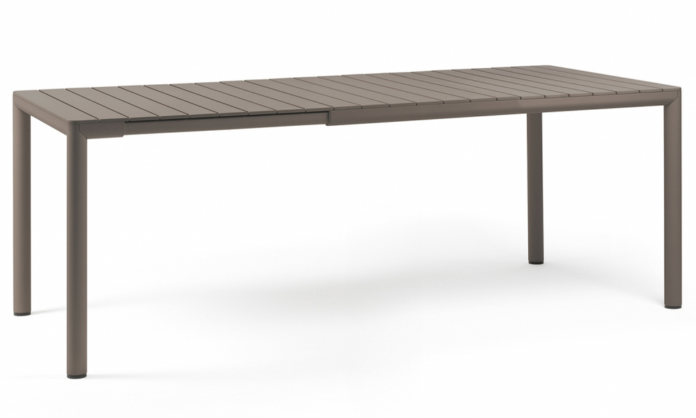 Стол пластиковый раздвижной Nardi Tevere 147, тортора