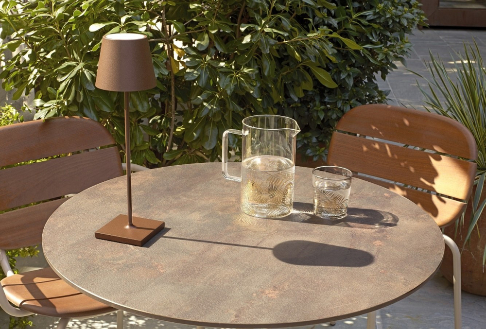 Столик ламинированный кофейный Scab Design Tripe, антрацит, кортен