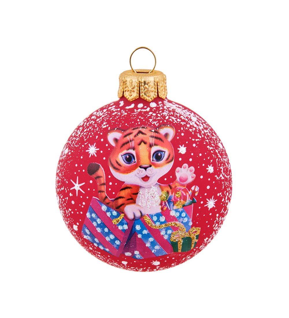 Элита НФШ-1628/1 Ел.украшение Шар «Тигренок» 65 мм