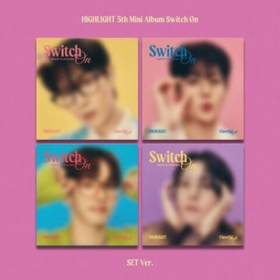 Альбом HIGHLIGHT - SWITCH ON 5th Mini Album DIGIPACK 4 Version SET
