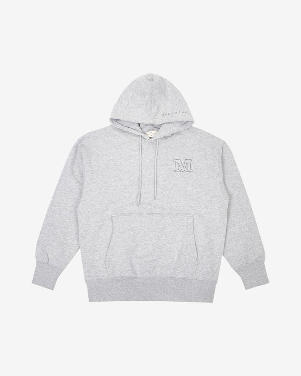 Худи M серый меланж - фото 1