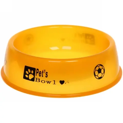 Миска пластиковая «Паппи» 21*6см цвет оранжевый / 500мл