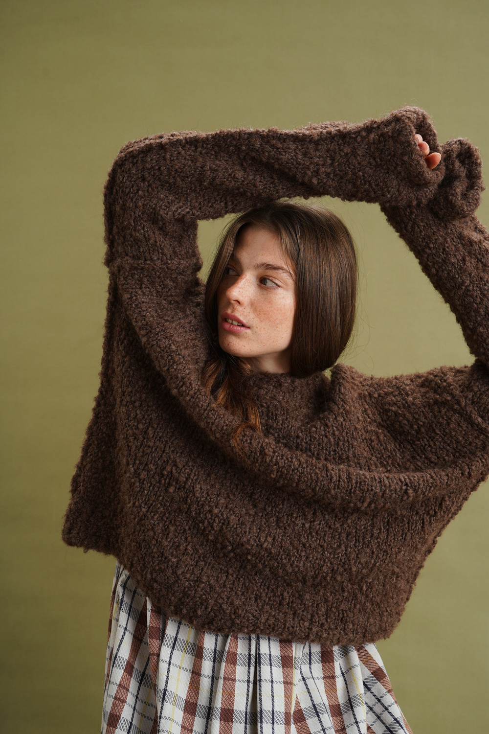 Свитер "Тедди" шоколадного цвета