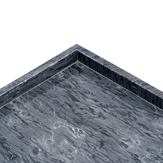 Поднос Marm, 25х25 см, черный мрамор