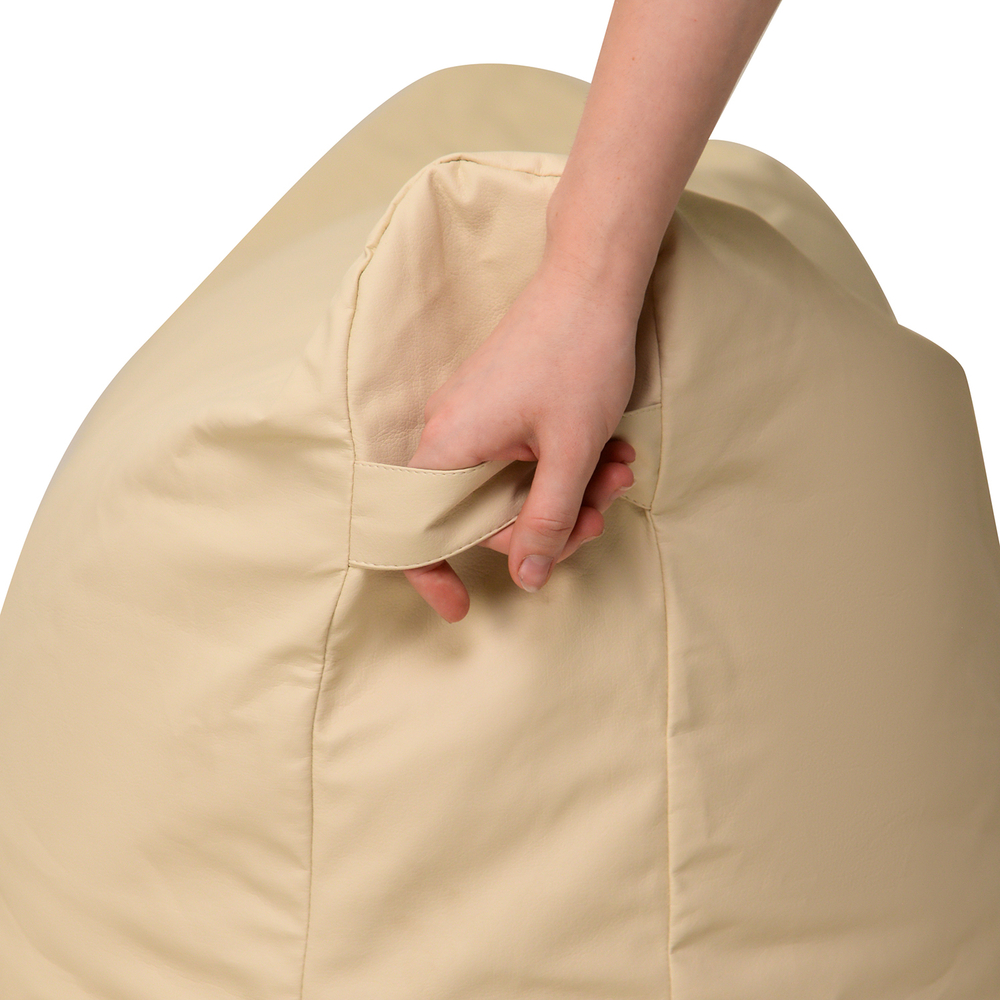 Бескаркасный Диван Модерн Светло-Бежевый (Экокожа, Классический)